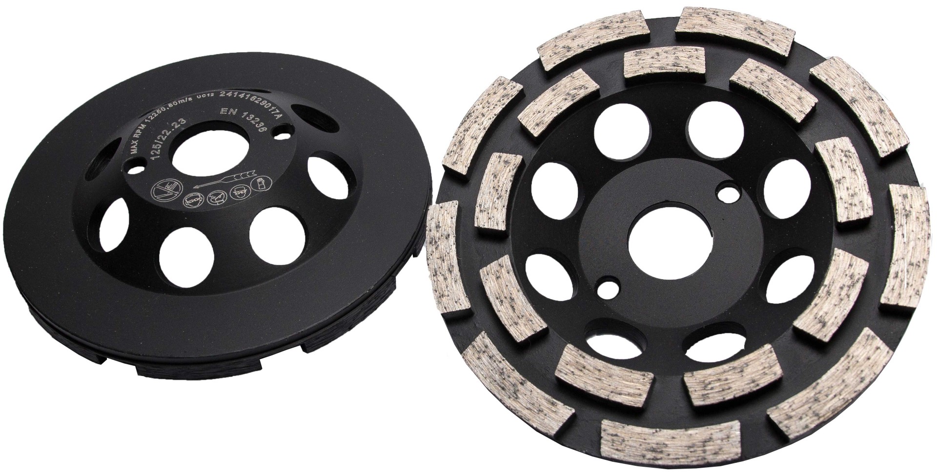 Trade-Shop Diamant Turbo-Segmente Schleiftopf abrasiv 125mm 22,23mm Trade-Shop Diamant Turbo-Segmente Schleiftopf abrasiv 125mm 22,23mm